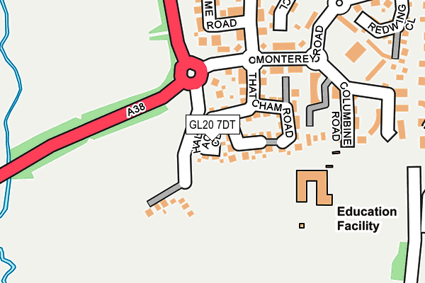 GL20 7DT map - OS OpenMap – Local (Ordnance Survey)