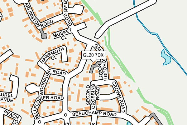 GL20 7DX map - OS OpenMap – Local (Ordnance Survey)
