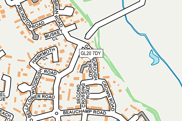 GL20 7DY map - OS OpenMap – Local (Ordnance Survey)