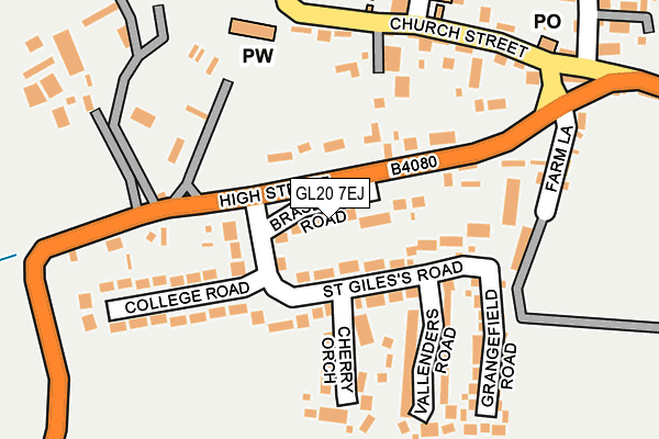 GL20 7EJ map - OS OpenMap – Local (Ordnance Survey)