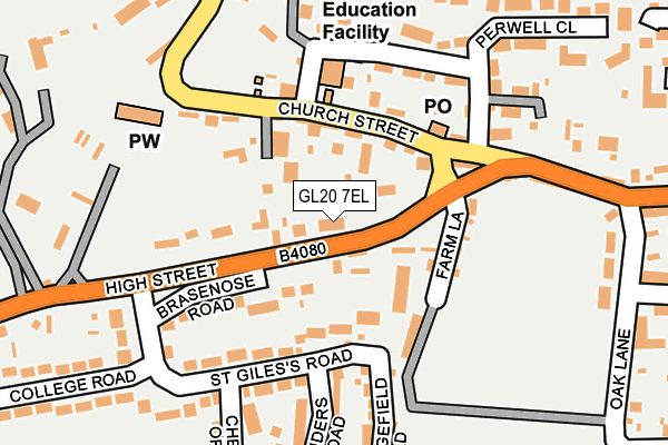 GL20 7EL map - OS OpenMap – Local (Ordnance Survey)