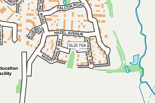 GL20 7GA map - OS OpenMap – Local (Ordnance Survey)