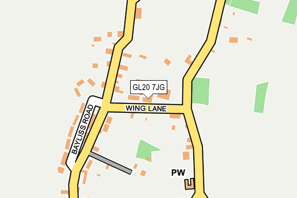 GL20 7JG map - OS OpenMap – Local (Ordnance Survey)