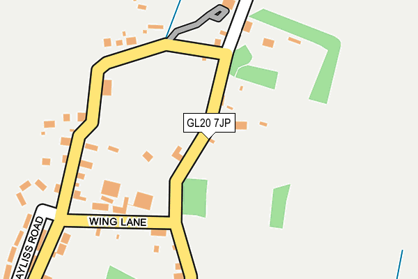 GL20 7JP map - OS OpenMap – Local (Ordnance Survey)