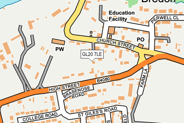 GL20 7LE map - OS OpenMap – Local (Ordnance Survey)