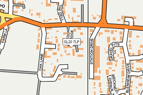 GL20 7LP map - OS OpenMap – Local (Ordnance Survey)