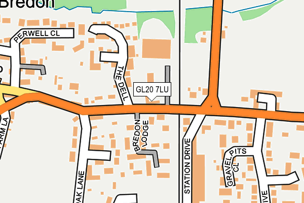GL20 7LU map - OS OpenMap – Local (Ordnance Survey)