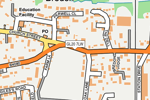 GL20 7LW map - OS OpenMap – Local (Ordnance Survey)