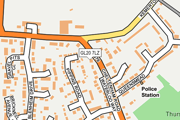 GL20 7LZ map - OS OpenMap – Local (Ordnance Survey)