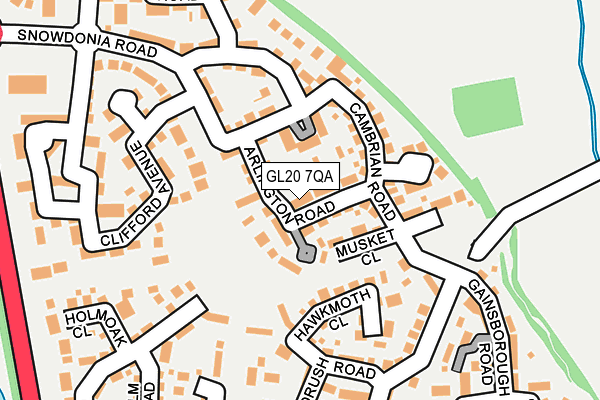GL20 7QA map - OS OpenMap – Local (Ordnance Survey)