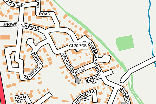 GL20 7QB map - OS OpenMap – Local (Ordnance Survey)
