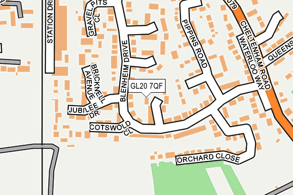 GL20 7QF map - OS OpenMap – Local (Ordnance Survey)