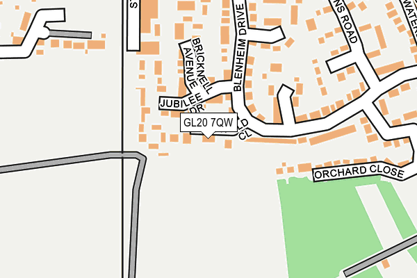 GL20 7QW map - OS OpenMap – Local (Ordnance Survey)