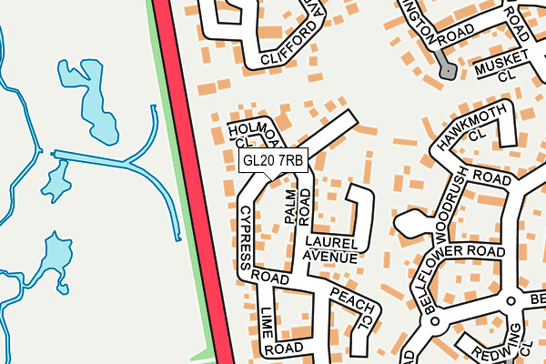 GL20 7RB map - OS OpenMap – Local (Ordnance Survey)
