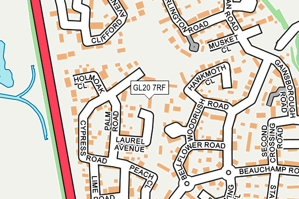 GL20 7RF map - OS OpenMap – Local (Ordnance Survey)