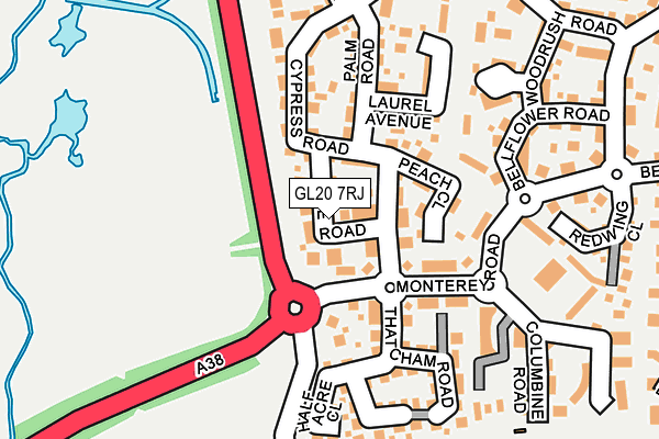 GL20 7RJ map - OS OpenMap – Local (Ordnance Survey)