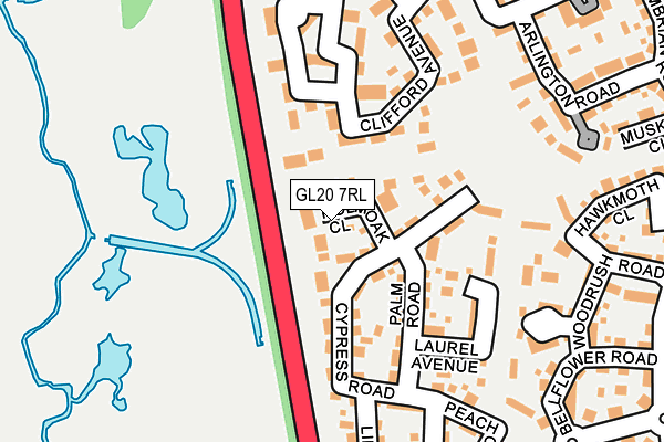 GL20 7RL map - OS OpenMap – Local (Ordnance Survey)