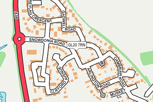 GL20 7RN map - OS OpenMap – Local (Ordnance Survey)