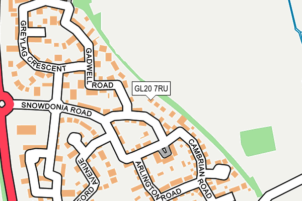 GL20 7RU map - OS OpenMap – Local (Ordnance Survey)