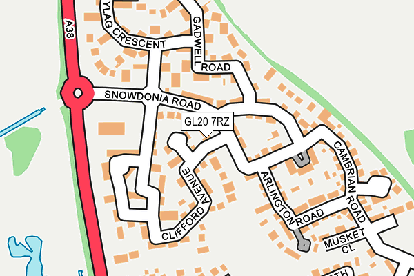 GL20 7RZ map - OS OpenMap – Local (Ordnance Survey)