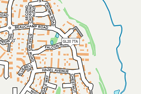 GL20 7TA map - OS OpenMap – Local (Ordnance Survey)
