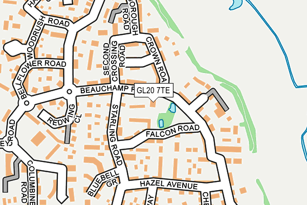 GL20 7TE map - OS OpenMap – Local (Ordnance Survey)