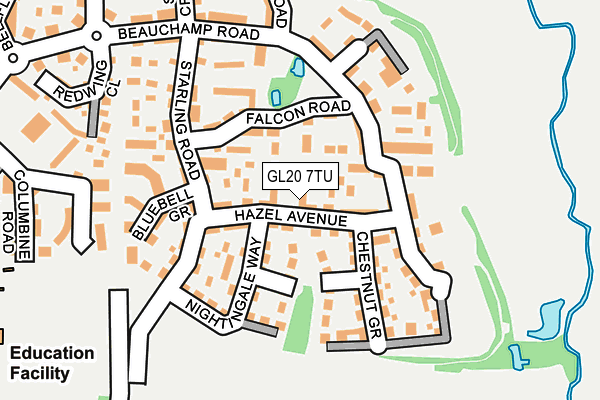 GL20 7TU map - OS OpenMap – Local (Ordnance Survey)