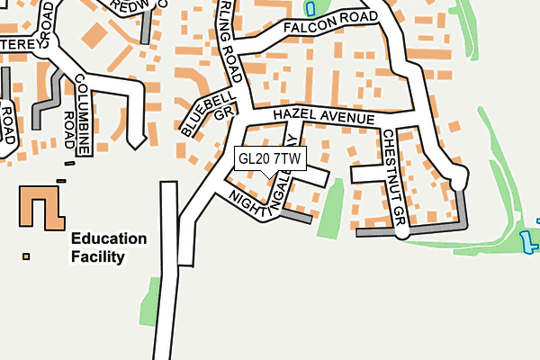 GL20 7TW map - OS OpenMap – Local (Ordnance Survey)