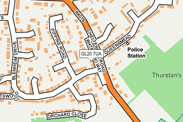 GL20 7UA map - OS OpenMap – Local (Ordnance Survey)