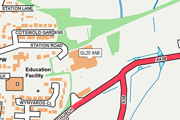 GL20 8AB map - OS OpenMap – Local (Ordnance Survey)