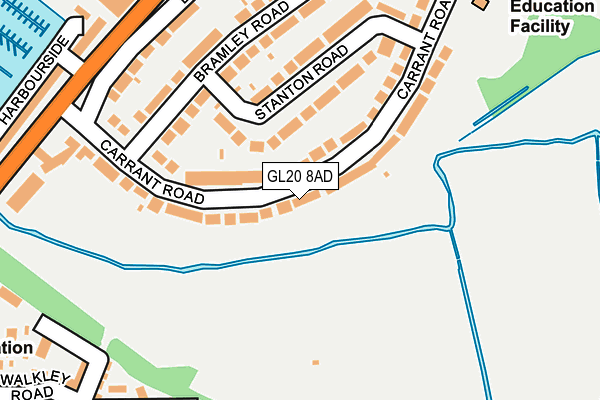GL20 8AD map - OS OpenMap – Local (Ordnance Survey)