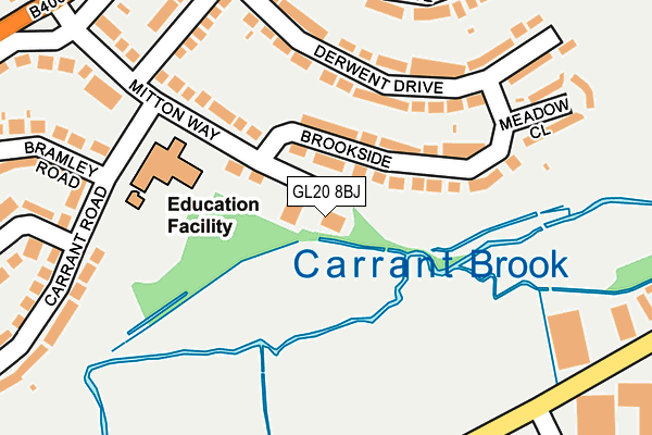 GL20 8BJ map - OS OpenMap – Local (Ordnance Survey)