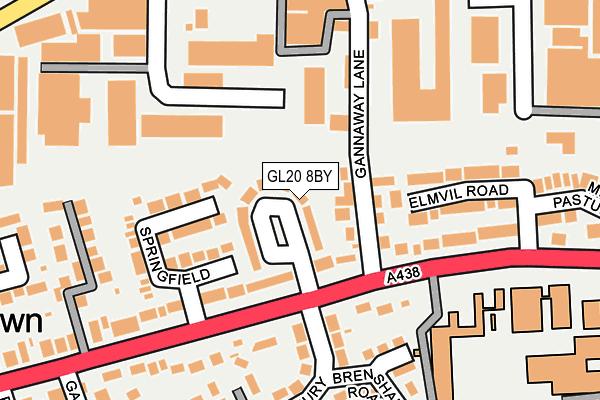 GL20 8BY map - OS OpenMap – Local (Ordnance Survey)