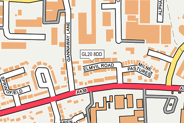 GL20 8DD map - OS OpenMap – Local (Ordnance Survey)