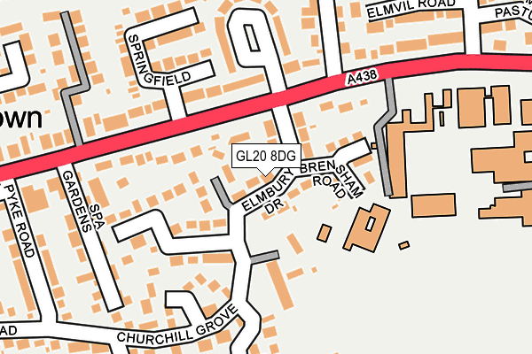 GL20 8DG map - OS OpenMap – Local (Ordnance Survey)