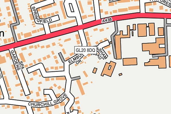 GL20 8DQ map - OS OpenMap – Local (Ordnance Survey)