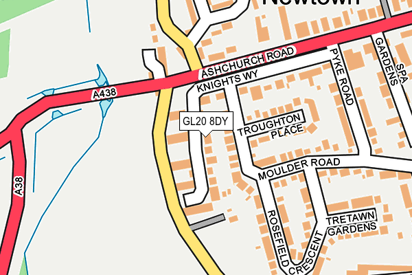 GL20 8DY map - OS OpenMap – Local (Ordnance Survey)