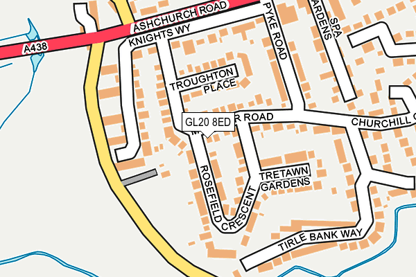 GL20 8ED map - OS OpenMap – Local (Ordnance Survey)