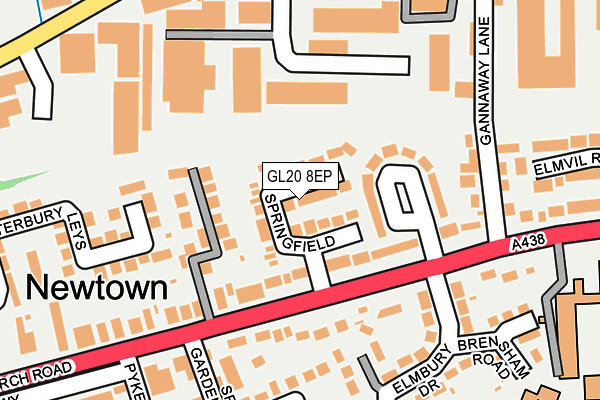 GL20 8EP map - OS OpenMap – Local (Ordnance Survey)