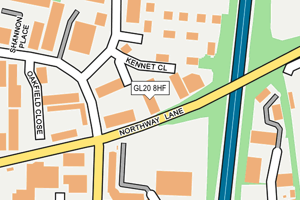 GL20 8HF map - OS OpenMap – Local (Ordnance Survey)