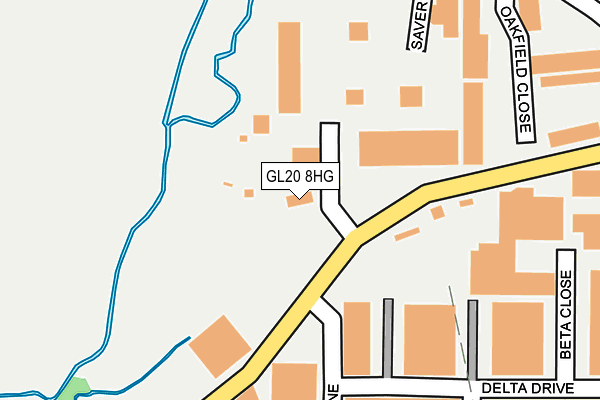 GL20 8HG map - OS OpenMap – Local (Ordnance Survey)