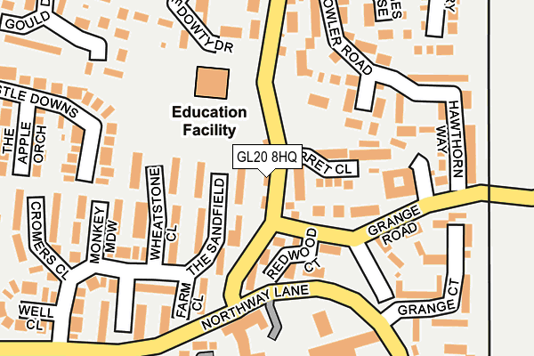 GL20 8HQ map - OS OpenMap – Local (Ordnance Survey)