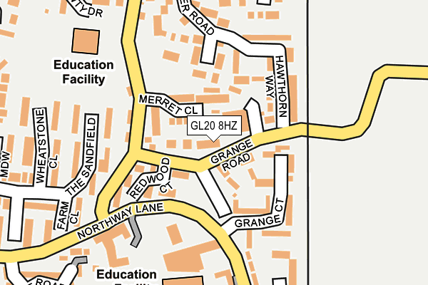 GL20 8HZ map - OS OpenMap – Local (Ordnance Survey)