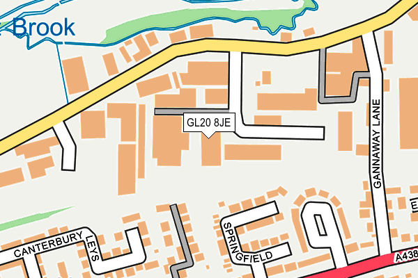 GL20 8JE map - OS OpenMap – Local (Ordnance Survey)