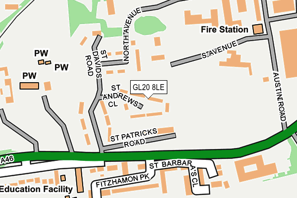 GL20 8LE map - OS OpenMap – Local (Ordnance Survey)