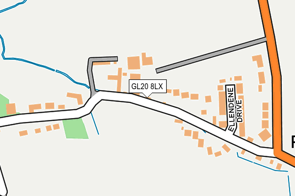 GL20 8LX map - OS OpenMap – Local (Ordnance Survey)