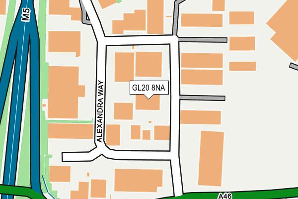 GL20 8NA map - OS OpenMap – Local (Ordnance Survey)