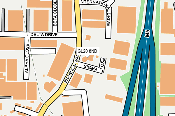 GL20 8ND map - OS OpenMap – Local (Ordnance Survey)