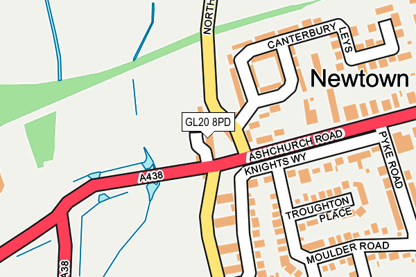 GL20 8PD map - OS OpenMap – Local (Ordnance Survey)