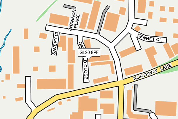 GL20 8PF map - OS OpenMap – Local (Ordnance Survey)